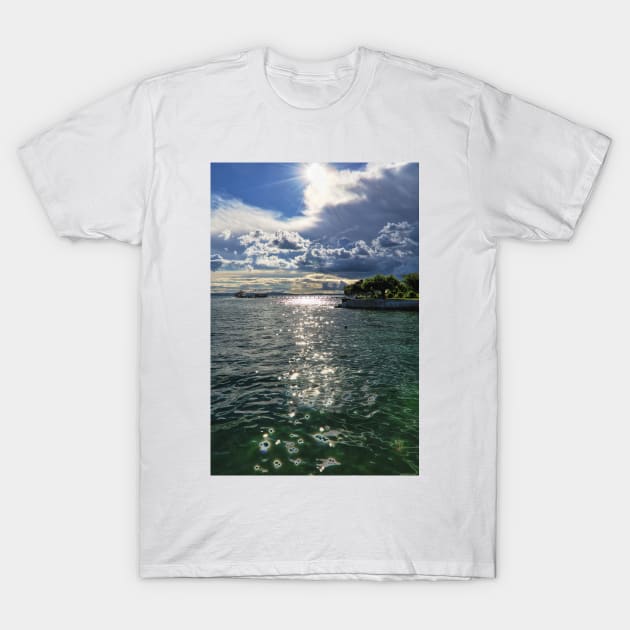 Lake Constance Upcoming Thunder Storm T-Shirt by holgermader